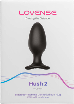 LOVENSE Hush 2 - Анальная пробка, (5,7 см.)