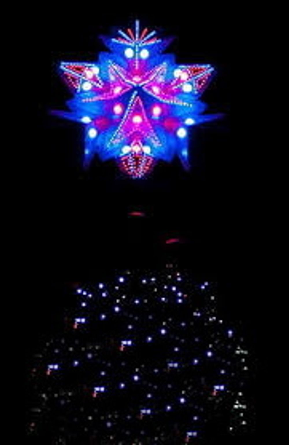 Светодиодная макушка на большую елку - Северная Корона