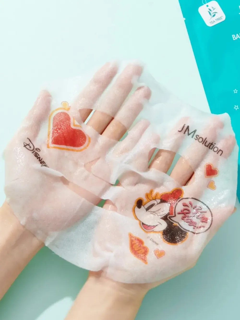 JM SOLUTION МАСКА ТКАНЕВАЯ ДЛЯ ЛИЦА С ЭКСТРАКТОМ ЧАЙНОГО ДЕРЕВА SELFIE BARRIER TEA TREE MASK, 30 МЛ.