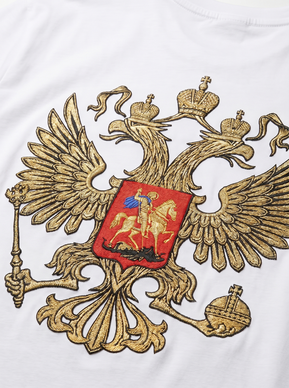 Футболка оверсайз "Дух России", белый