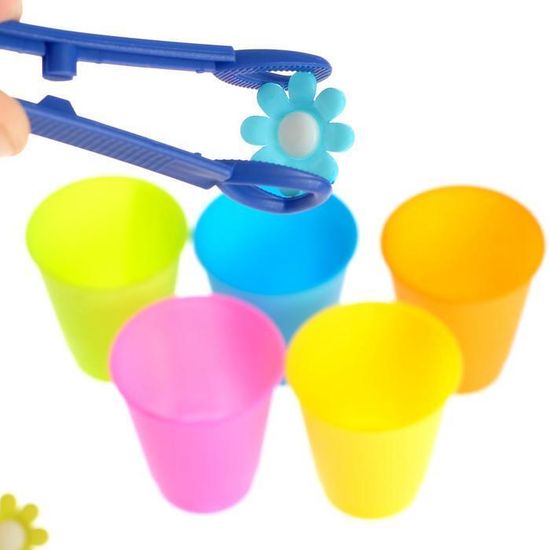 Набор для сортировки с пинцетом "Сортер-стаканчики: весёлые пуговки", по методике Монтессори