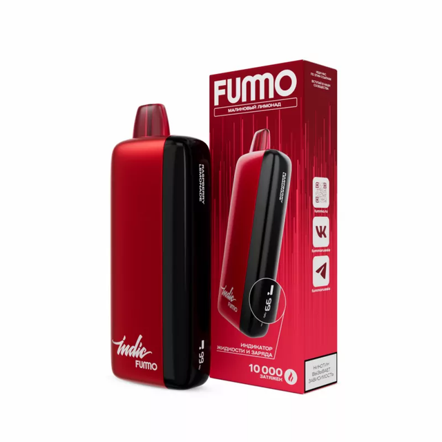 Одноразовый Pod Fummo Indic - Малиновый Лимонад (10000 затяжек)