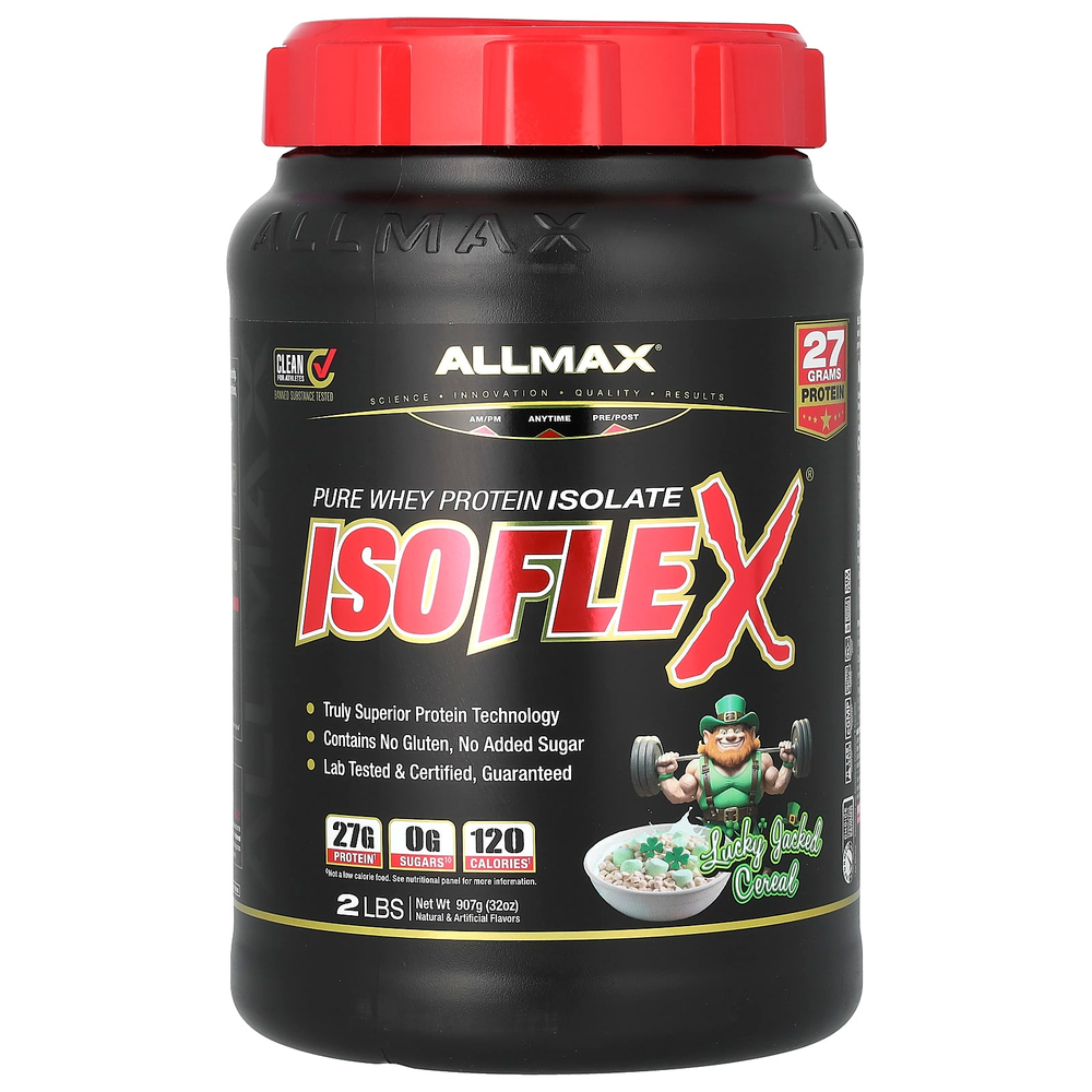 ALLMAX, Isoflex, чистый изолят сывороточного протеина, со вкусом хлопьев, 907 г (2 фунта)