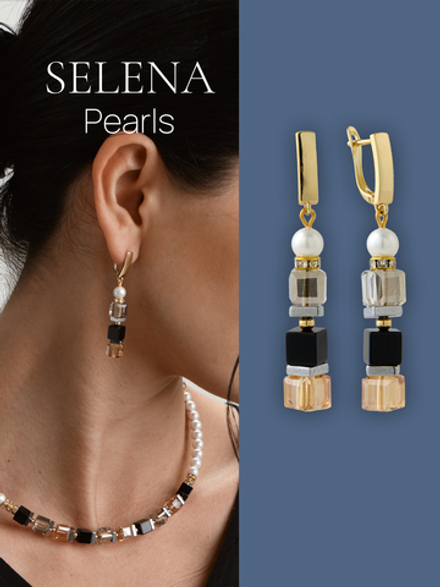 91003665 Серьги Selena Pearls