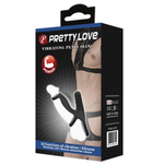 Насадка кольца на пенис с вибрацией Pretty Love черный 11 см