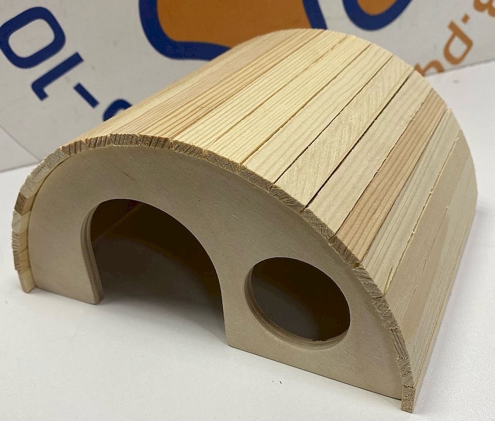 Домик для хомяков полукруг 180х140х95мм