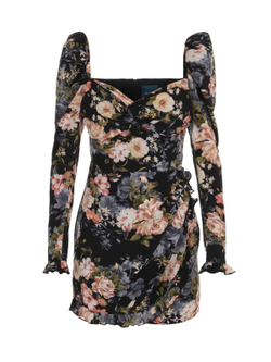 Платье BRUT ROSE, цветочный принт