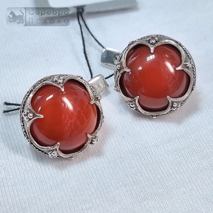 Серьги "Готланд" сердалик