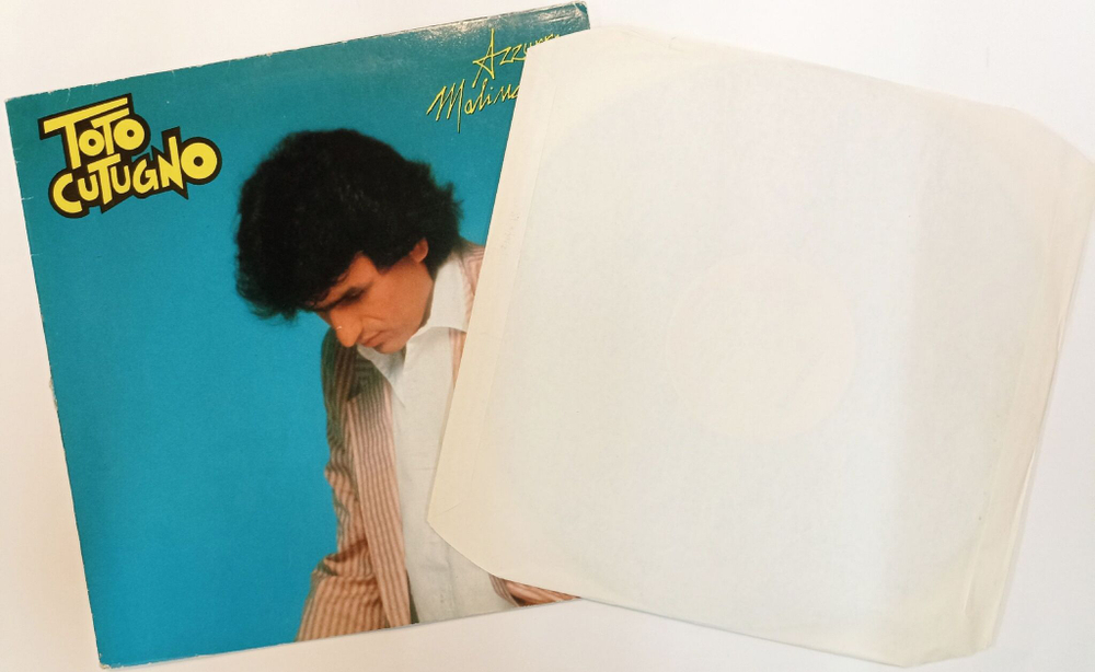 Винтажная виниловая пластинка LP Toto Cutugno Azzurra Malinconia EX (Italy 1986)