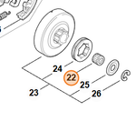Комплект игольчатых роликов 10 х 16 х 12 для бензопилы STIHL MS 361. арт.PJ66027 FARMERTEC (STIHL 9512 933 2380)
