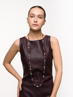 Колье "Pearl hematite magnet" Gold