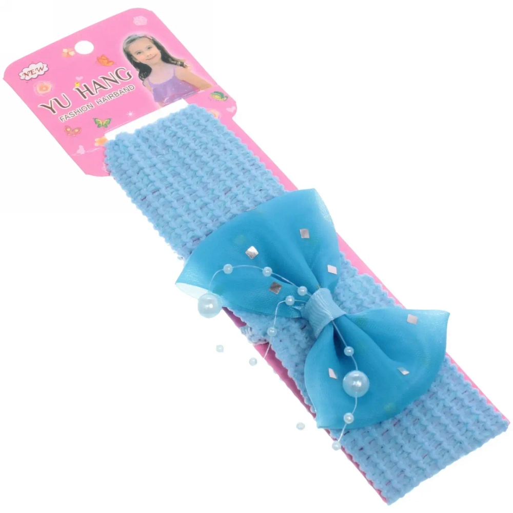 Повязка на голову детская на блистере «Little Krasa - Эшли», 6 цветов, 3,5*17 см