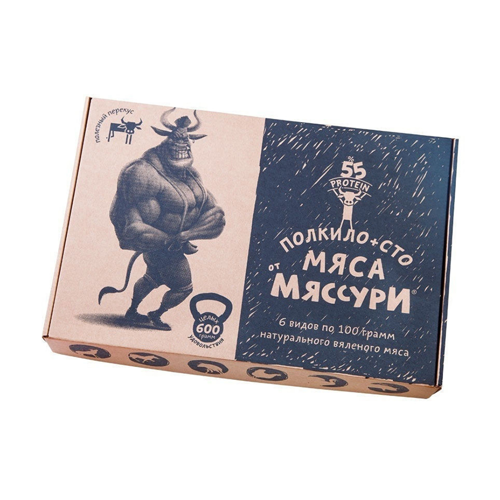 Вяленое мясо набор Ранчо Мяссури Гурмэ, 600 гр