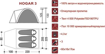Палатка Indiana HOGAR 3