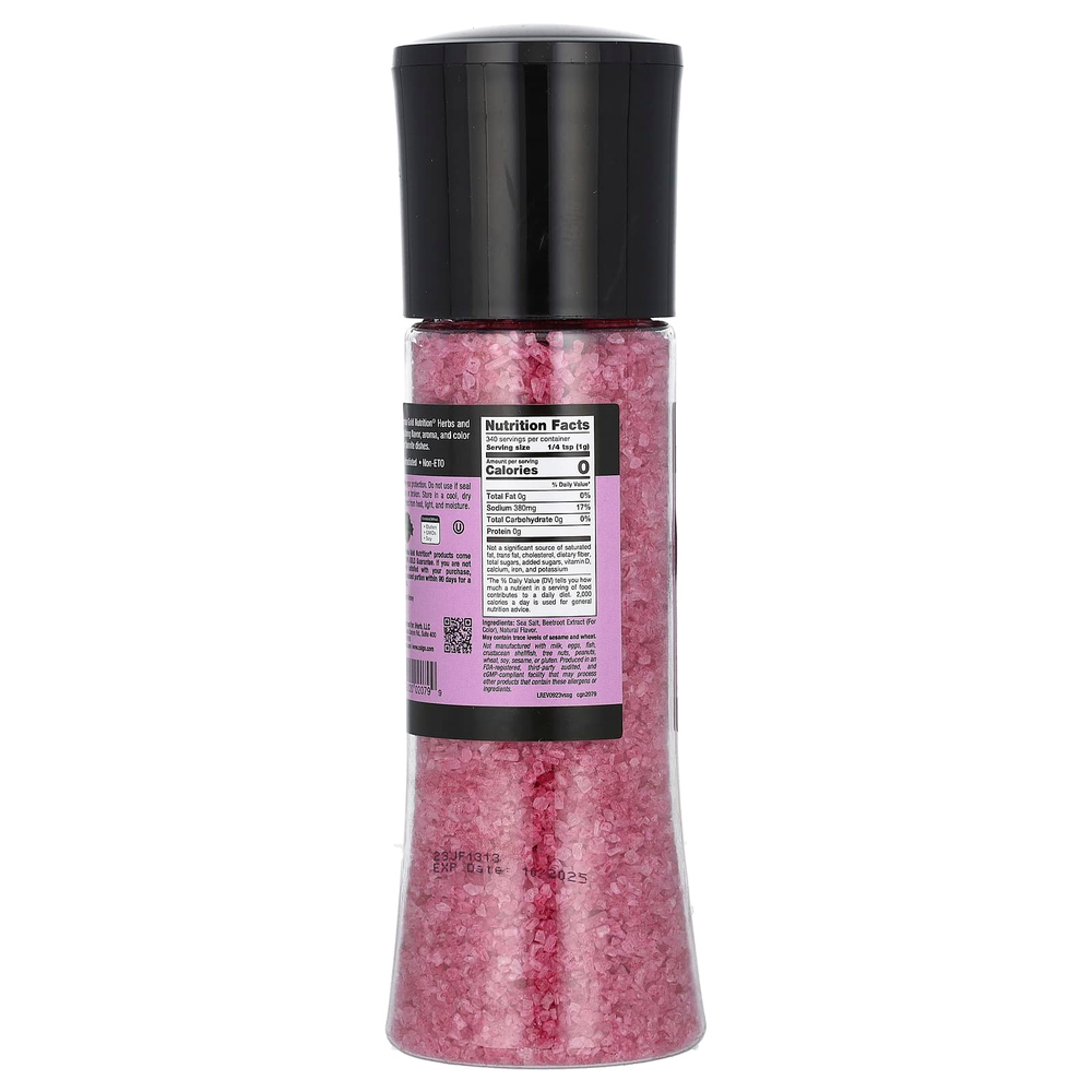 California Gold Nutrition, FOODS, фиолетовая морская соль в мельнице, 340 г (12 унций)