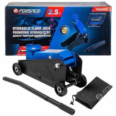 Домкрат подкатной гидравлический 2,5т ''Компакт''для кроссоверов и микроавтобусов Forsage