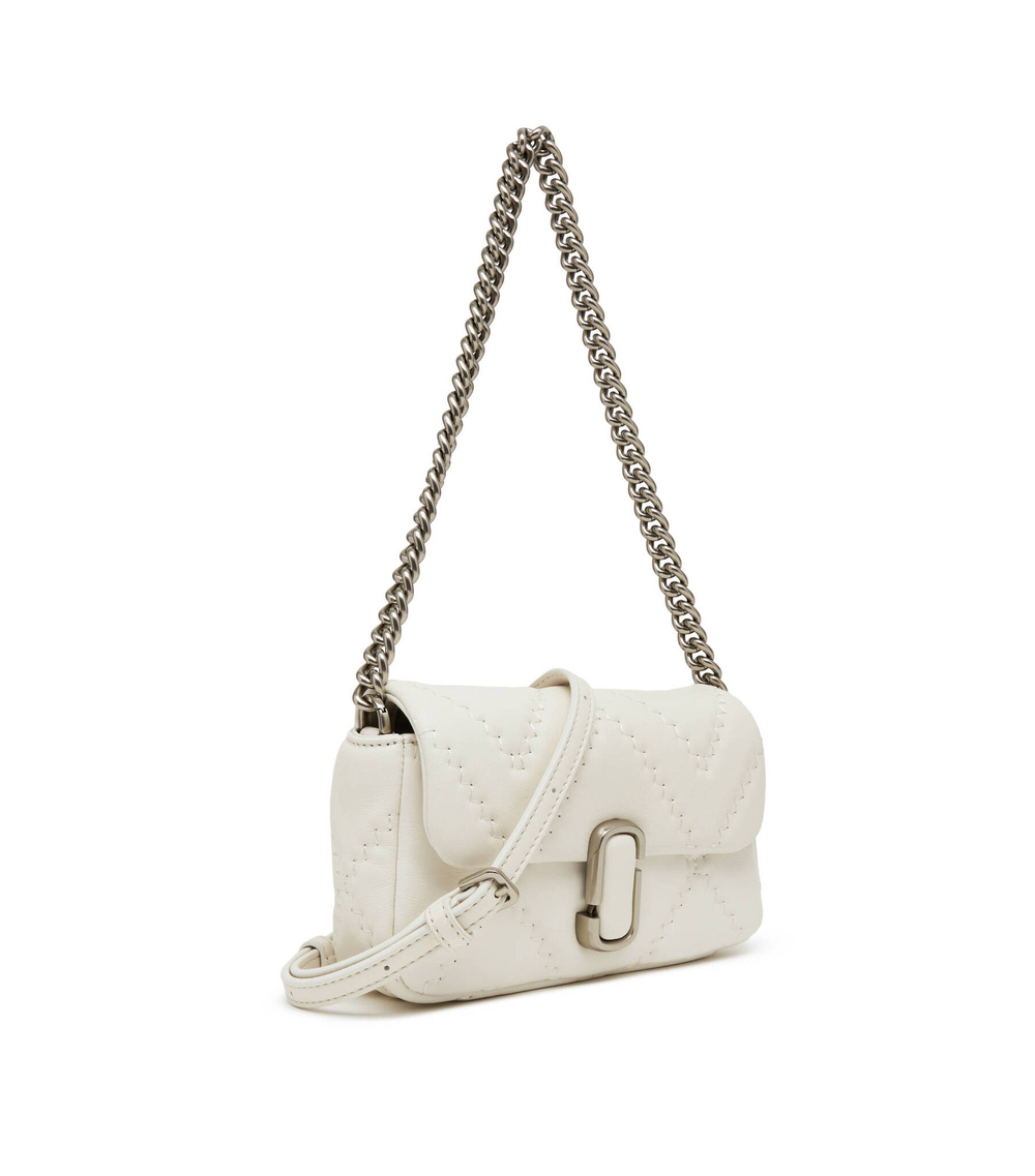 Кожаная сумка-мессенджер THE QUILTED LEATHER J MARC MINI Marc Jacobs - белый(2S3HSH016H03)