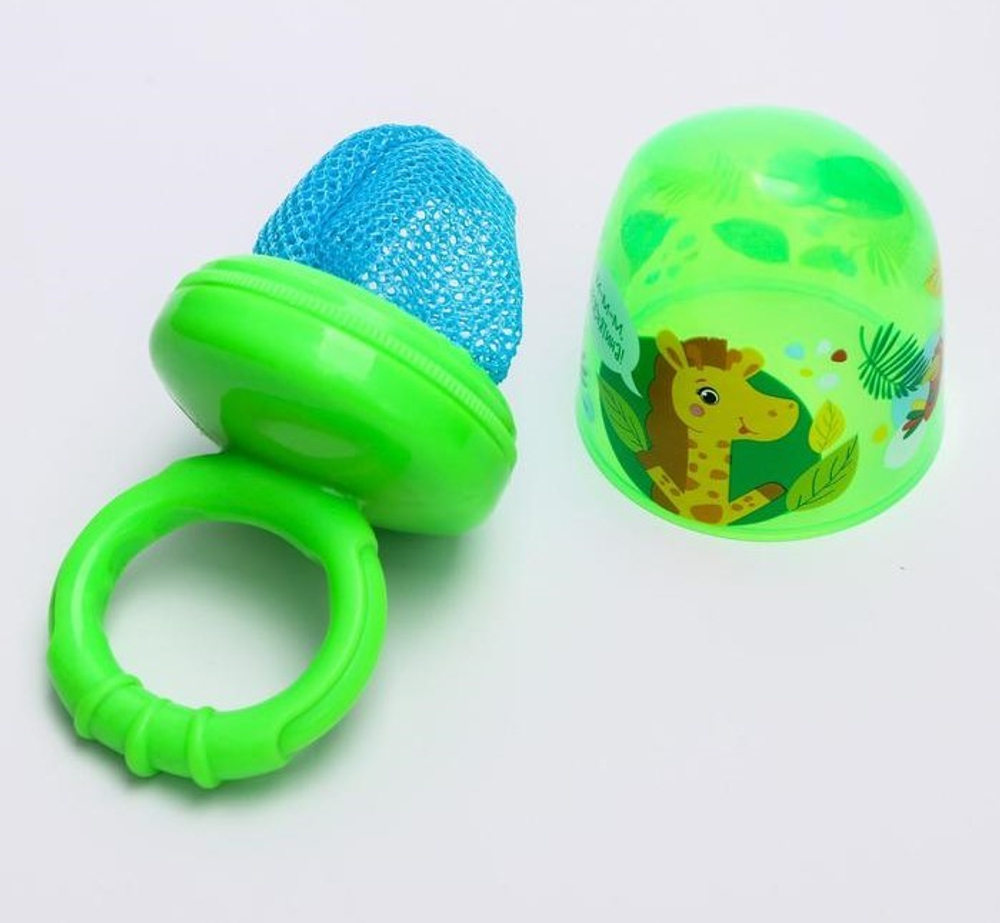 Ниблер с текстильной сеточкой «Крошка Я», цвет зелёный 1135385