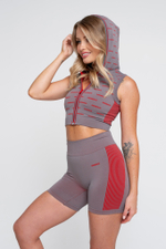 Кроп-топ бесшовный на молнии