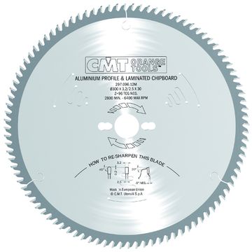 Диск пильный по цветным металлам и пластику (210x30x2,8/2,2 мм; Z64) CMT 296.210.64M
