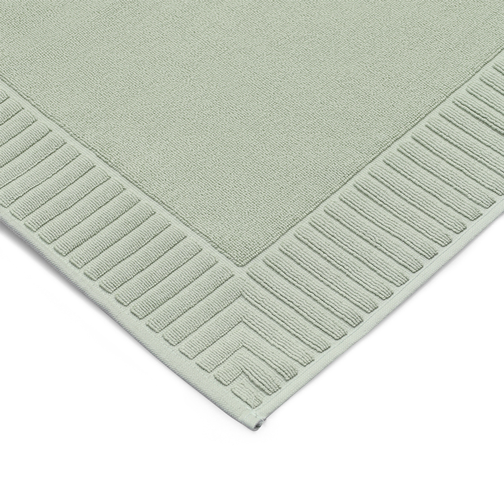 Коврик для ванной с фактурным бортиком мятного цвета из коллекции essential, 50x80 см