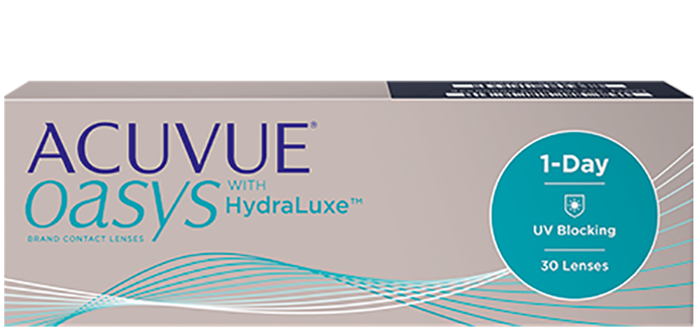 ACUVUE OASYS 1-DAY with HydraLuxe (акувью оазис уан дэй) 30 линз оптическая сила от -0.5 до -12.0