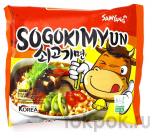 Лапша со вкусом говядины Samyang Sogokimyun, 120 гр