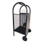 Дровница EVEREST H100-B-B черный (35*32*81см)
