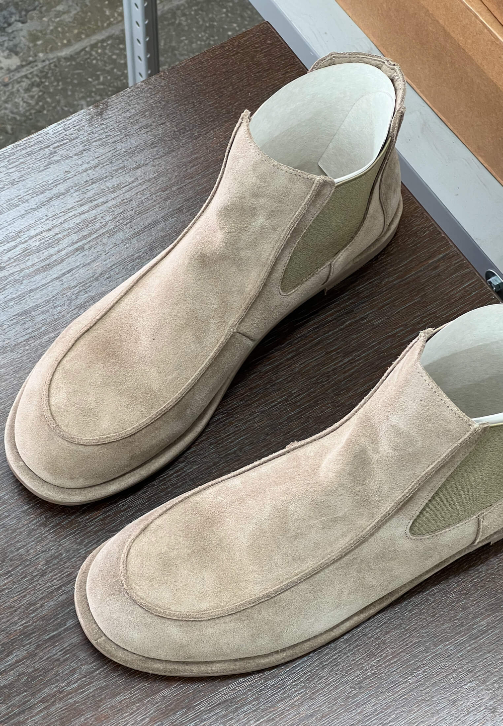 Ботинки // Rita // Beige // Suede