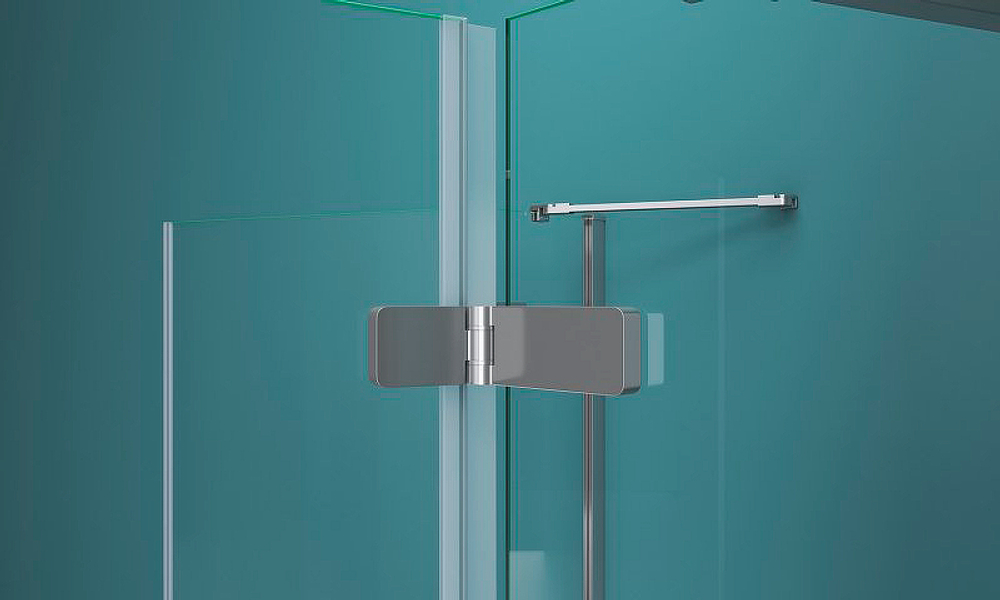 Душевой уголок BelBagno Kraft 120х100 KRAFT-AH-22-120/100-C-Cr-L профиль Хром стекло прозрачное