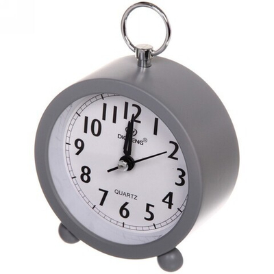 Будильник «Камея» круг серый D10см OS-004