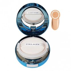 Enough collagen aqua air cushion увлажняющий кушон с коллагеном SPF50+/PA+++ № 13 светло-бежевый