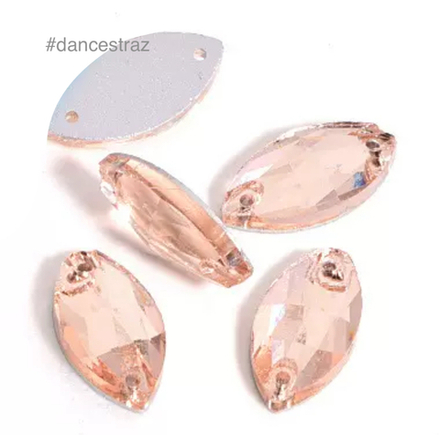Стразы пришивные, Horse Eye, Light Peach, A3-P22, 9*18mm, (500 ea/pkg), A3 (F2)