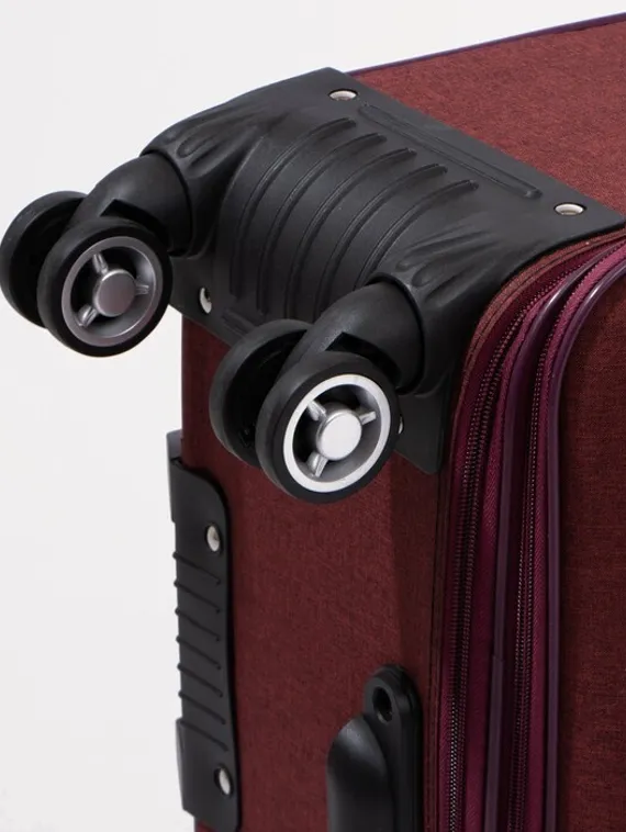 Чемодан большой 28", отдел на молнии, 2 наружных кармана, кодовый замок, цвет красный