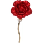 Брошь «GOLD Podarok», Пион, цвет как на фото, 6*2.8см (символ Очарования и Любви)