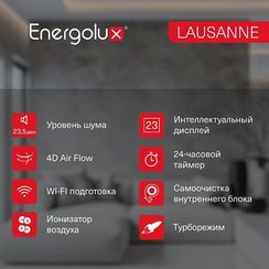 Канальный кондиционер Energolux LAUSANNE SAS18AR1-A-LT/SAU18AR1-A-LT-WS40
