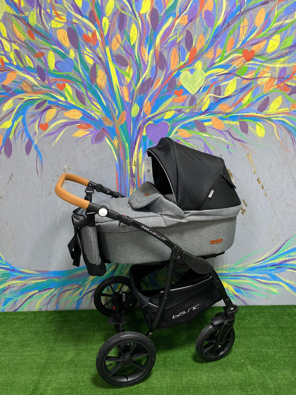 Коляска  BELLA LUX (3 в 1) (RIKO BASIC) 01 темно-серый