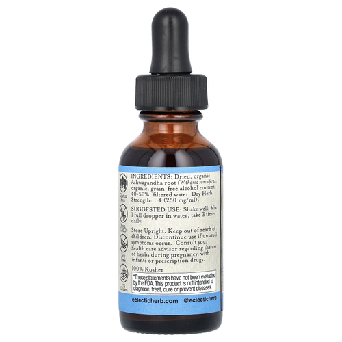 Eclectic Herb, экстракт ашвагандхи, 30 мл (1 жидк. унция)