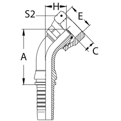 Фитинг DN 20 DKO-L (Г) 30x2 22 (45)  накидная гайка