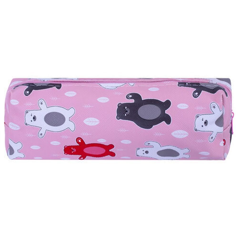 Пенал-косметичка ПИФАГОР, мягкий, "BEAR", прямоугольный, 20х7х4 см, 229266