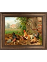 Картина интерьерная на холсте в раме 25*31 см