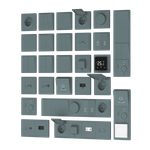 Накладка для розеток RJ45+SAT, 2-я, матовый изумруд, серия R98