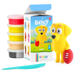 HEY CLAY - Пластилин Bluey LUCKY 5-пак + аксессуар HCL50204