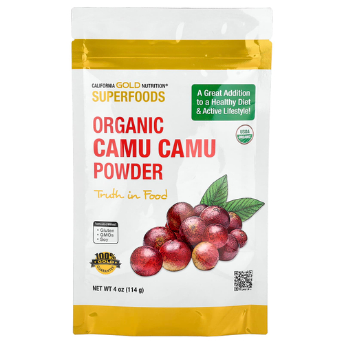 California Gold Nutrition, Superfoods, органический порошок каму-каму, 114 г (4 унции)