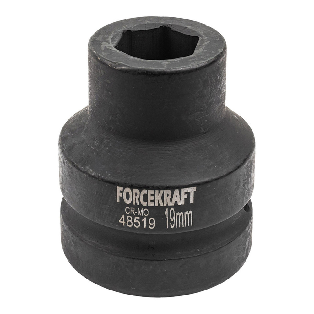 Головка ударная 1'', 19мм (6гр.) FORCEKRAFT FK-48519