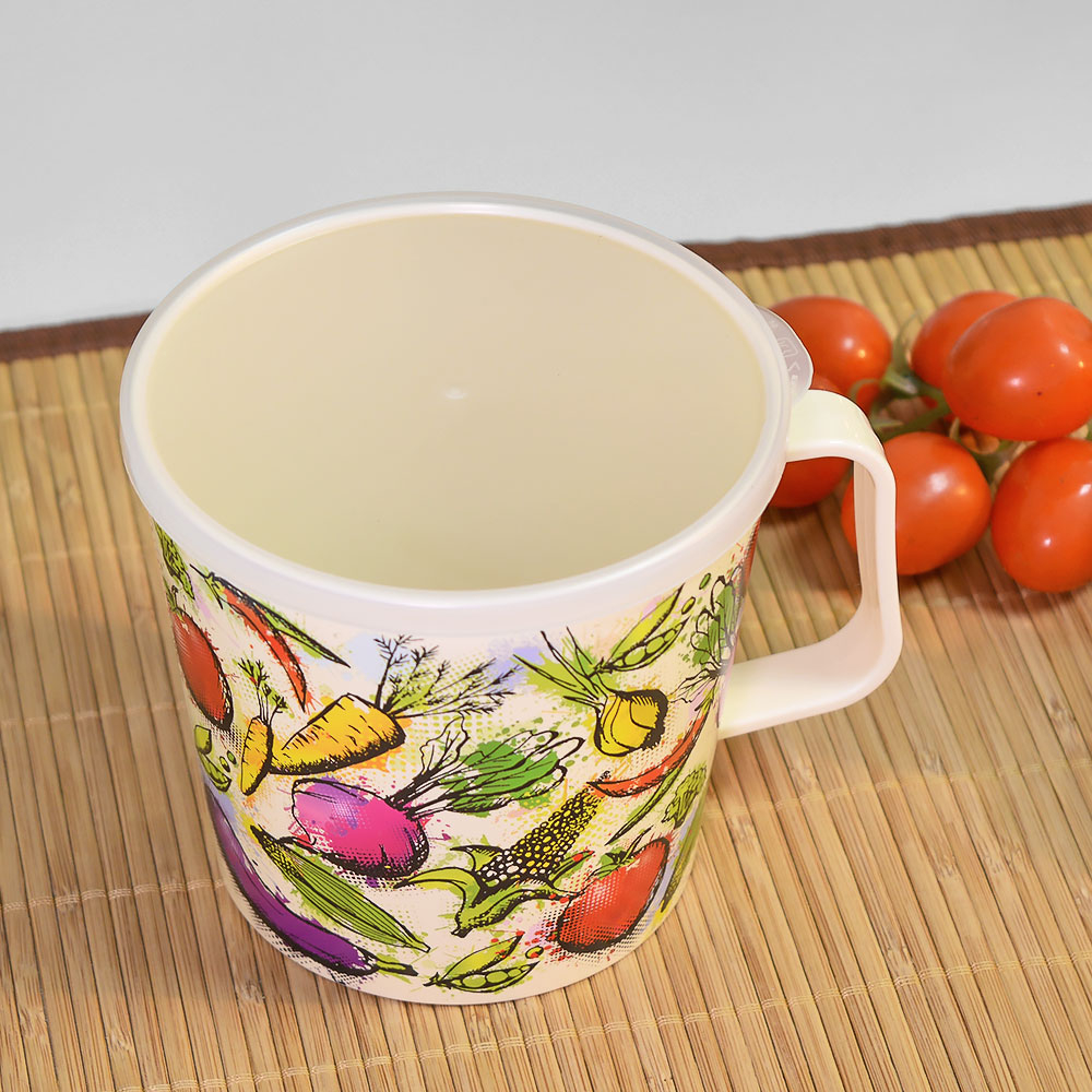 Контейнер-кружка 0,75л "Овощной микс" (светло-бежевый)