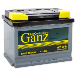 Аккумулятор GANZ Standart 62 А/ч обратный R+ 242x175x190 L2 EN 560 А