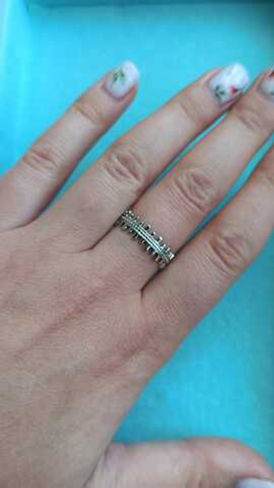 kst007 Кольцо "Заборчик" 6мм, разъемное, нерж. сталь