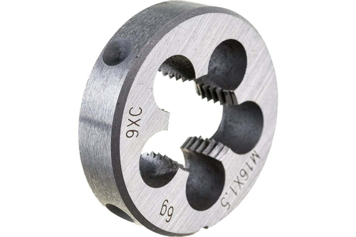 Круглая ручная плашка для нарезания метрической резьбы, мелкий шаг, Зубр МАСТЕР М16x1,5 4-28022-16-1.5