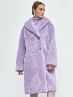 Шуба женская чебурашка тедди эко